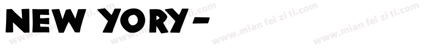 NEW YORY字体转换